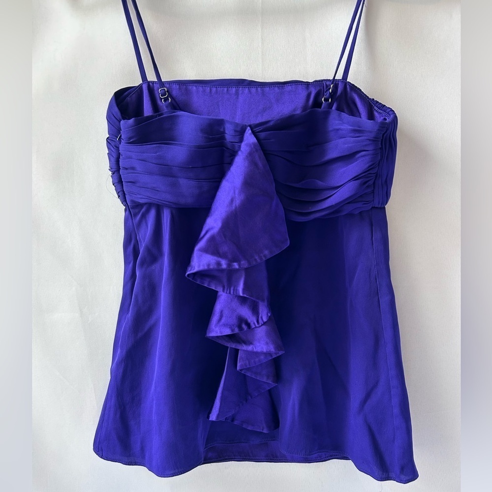 Alice + Olivia Silk cami ruffle top - Picture 3 of 6